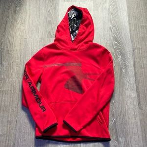 Red under armor sweatshirt boys M